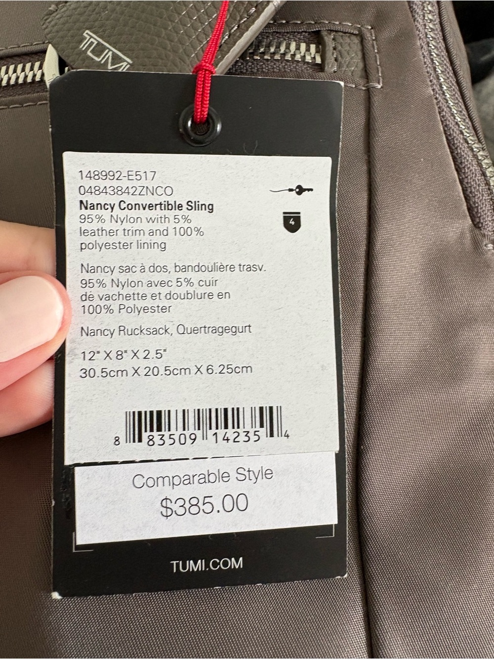 Tumi Nancy Convertible sling - Picture 4 of 4